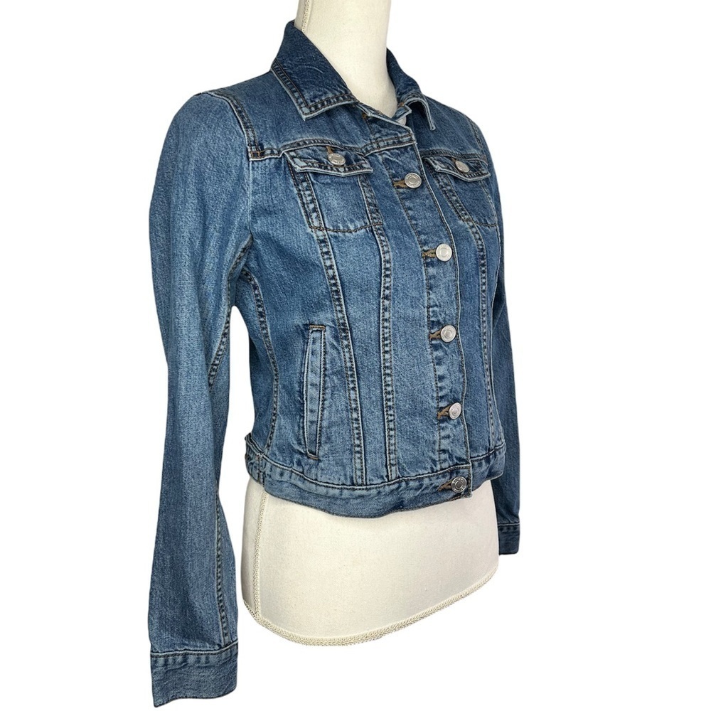 Banana Republic XSmall Denim Trucker Jean Jacket - Picture 3 of 8